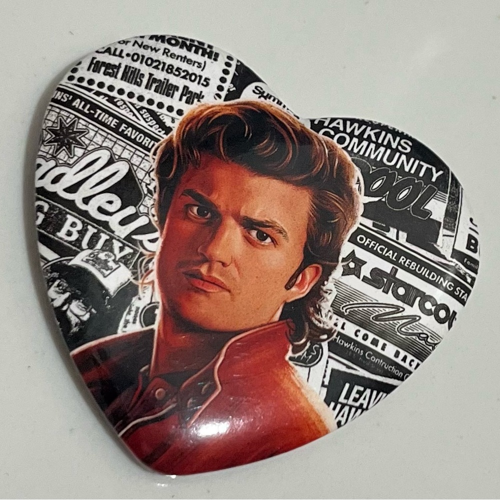 Heart-Shaped Stranger Things Pin